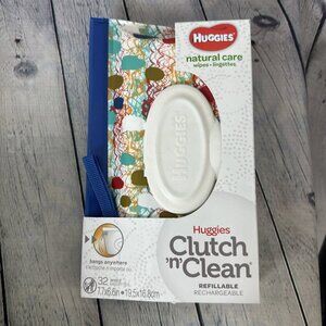 Huggies Natural Care Clutch & Clean Refillable Clutch with 32 Count Wipes
